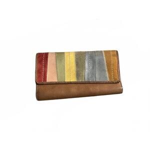 Fossil Multicolor Striped Women's Wallet